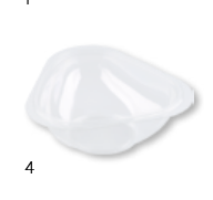 Salatschale schwarz PP 900ML - transparent
