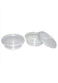Dressingbecher inkl.Deckel , transparent, 80 ml